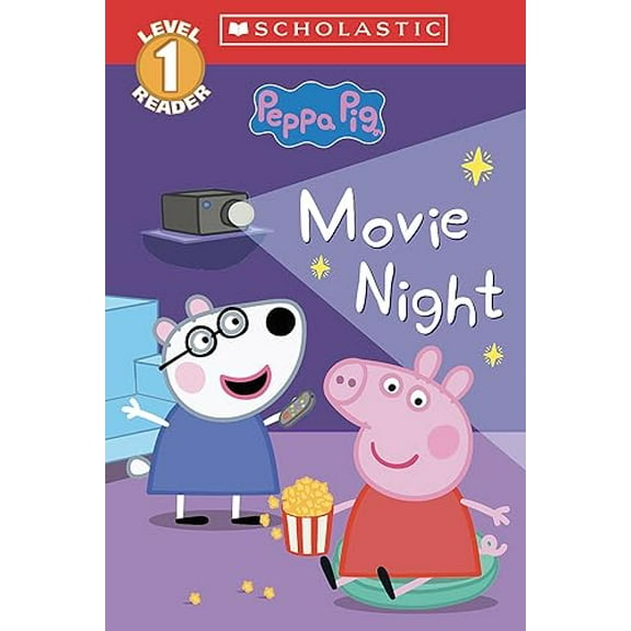 Pre-Owned Movie Night (Peppa Pig: Scholastic Level 1 Reader #13) (Scholastic Reader, Level 1), 9781339049533, 1339049538, Paperback,
