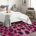 thumbnail image 4 of Hot Pink Leopard Print Rug & Home Decor - Living Room Rug, Cheetah Print Rugs for Bedroom, Animal Print Washable Rugs, 4x6 Rug, Non Slip Soft Indoor Area Rug, 4 of 7