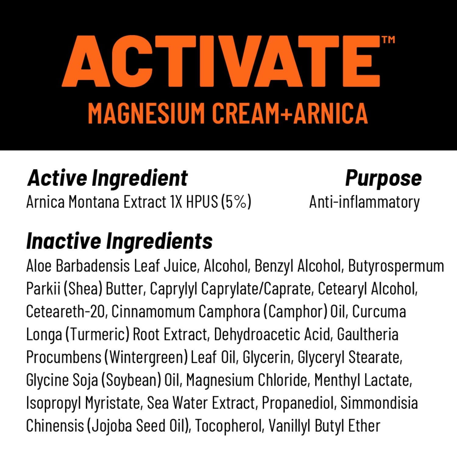 KT Tape KT Health Activate Warming Magnesium Cream, Pre-Workout Anti-Stiff Muscle Rub, White, 1 Ea