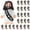Black, variant on 25 Pcs Little Jesus Figures Original Design Jesus Love You Mini Rubber Toys to Hide and Seek Religious Party Favors Sunday School Baptism Gifts