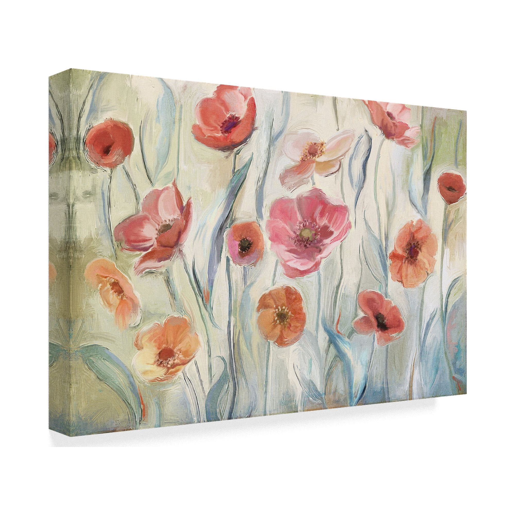 Trademark Fine Art 'Anemone Poppies' Canvas Art by Art Licensing Studio