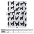 thumbnail image 4 of JEUXUS  Cat Blanket Animals Pet Pattern Throw Blanket Cat Lover Gifts Flannel Soft Warm Cozy Fuzzy Throw for Kids and Adults, 4 of 6