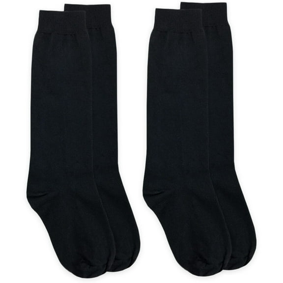 Jefferies Socks Womens Socks, Cotton Knee High Tall Dress Socks, 2 Pair