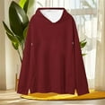 thumbnail image 5 of Edvintorg Maternity Clothes Women Solid Color Long Sleeve Casual Maternity Hoodies & Sweatshirts Winter Pullover Nursing Shirts for Breastfeeding, 5 of 6