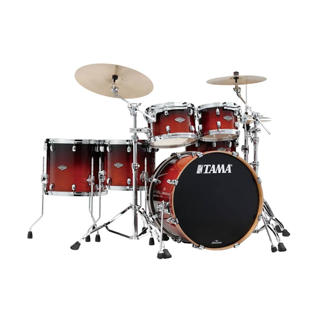 Tama Starclassic Performer 5-Piece Drum Shell Pack - 22" Bass (Dark Cherry Fade)