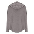 thumbnail image 6 of Timegard Womens Tops V Neck Drawstring Hoodies Pullover Long Sleeve Athletic Loose Comfy Blouse Tops, 6 of 8