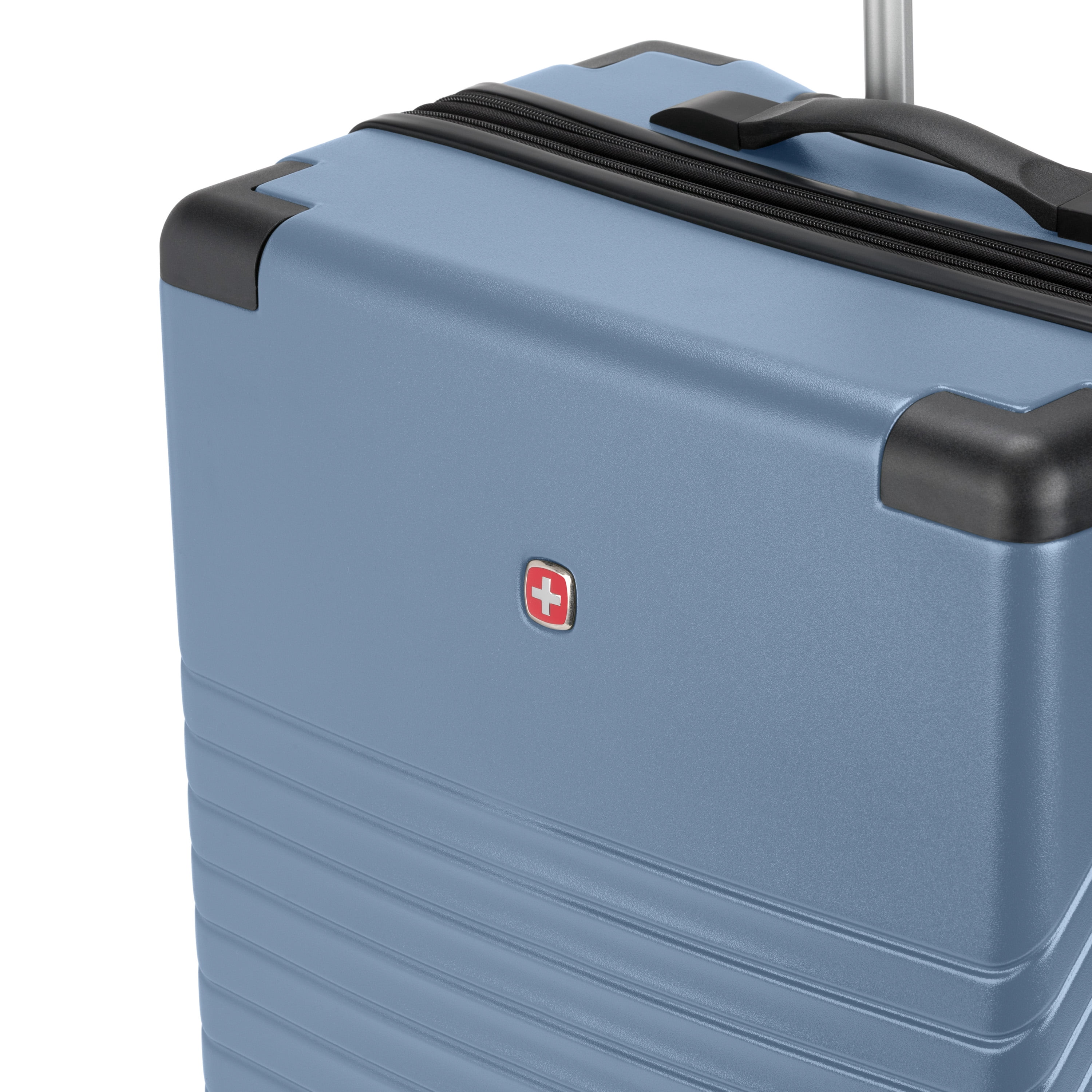 SWISSGEAR Edge Hardside Medium Checked Spinner, Slate Blue