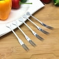 thumbnail image 4 of Stainless Steel Fruit Forks Reusable Heart Shape for Eating Fruit at Parties and Home 10pcs, 4 of 8