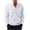 White, variant on Fesfesfes Men's Shirt Casual Deep V Sexy Long Sleeve Shirt Solid Color Multi-code