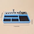 thumbnail image 3 of Mistaha Plateau d'Outils Magnétique Spécialisé pour la Réparation de Pièces de Modèle avec Divers Trous Ronds et Hexagonaux - Gris Fumée, 3 of 7