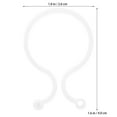 thumbnail image 3 of TABLZONE 200-Pack White Plastic Plant Clips for Garden Care, Stem Support Clamps for Securing and Fixing Plants, 3 of 6