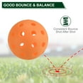 thumbnail image 3 of Luminous Pickleball Balls 40 Holes Glow in the Dark Pickleball Balls with Mesh Bag Orange,White, 6 Pack, 3 of 8