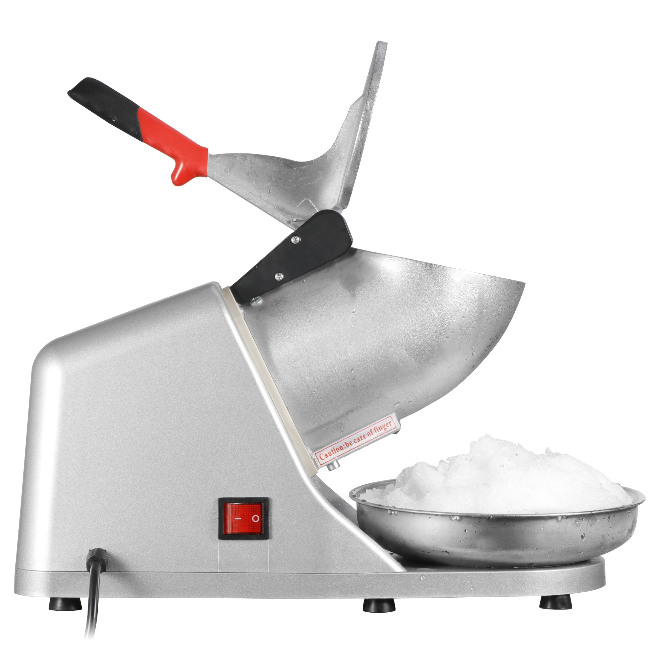 ZENSTYLE Electric Ice Shaver 300W 2000r/min w/Stainless Steel Blade Shaved Ice Snow Cone Maker Kitchen Machine Silver