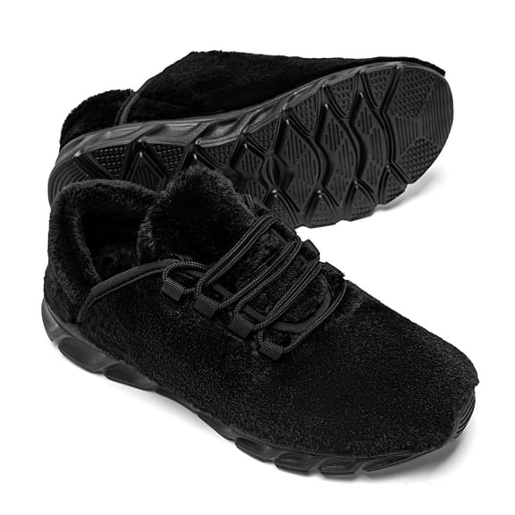 REUR RO RO Womens Cotton Shoes Foam Fluffy Soft Warm Slip On House Cozy Plush Indoor Outdoor Shoes