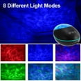 thumbnail image 5 of Lucky Stone Ocean Wave Projector  Changing Remote Control Night Light Projector  With Built-in Music Player Timer Brightness Adjustable for Kids Adults Bedroom Decoration, 5 of 5