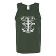 thumbnail image 2 of Wild Bobby, My Savior Is Tougher Than Nails Revelation 1:18, Inspirational Christian, Men Graphic Tank Top, Forest Green, Small, 2 of 5