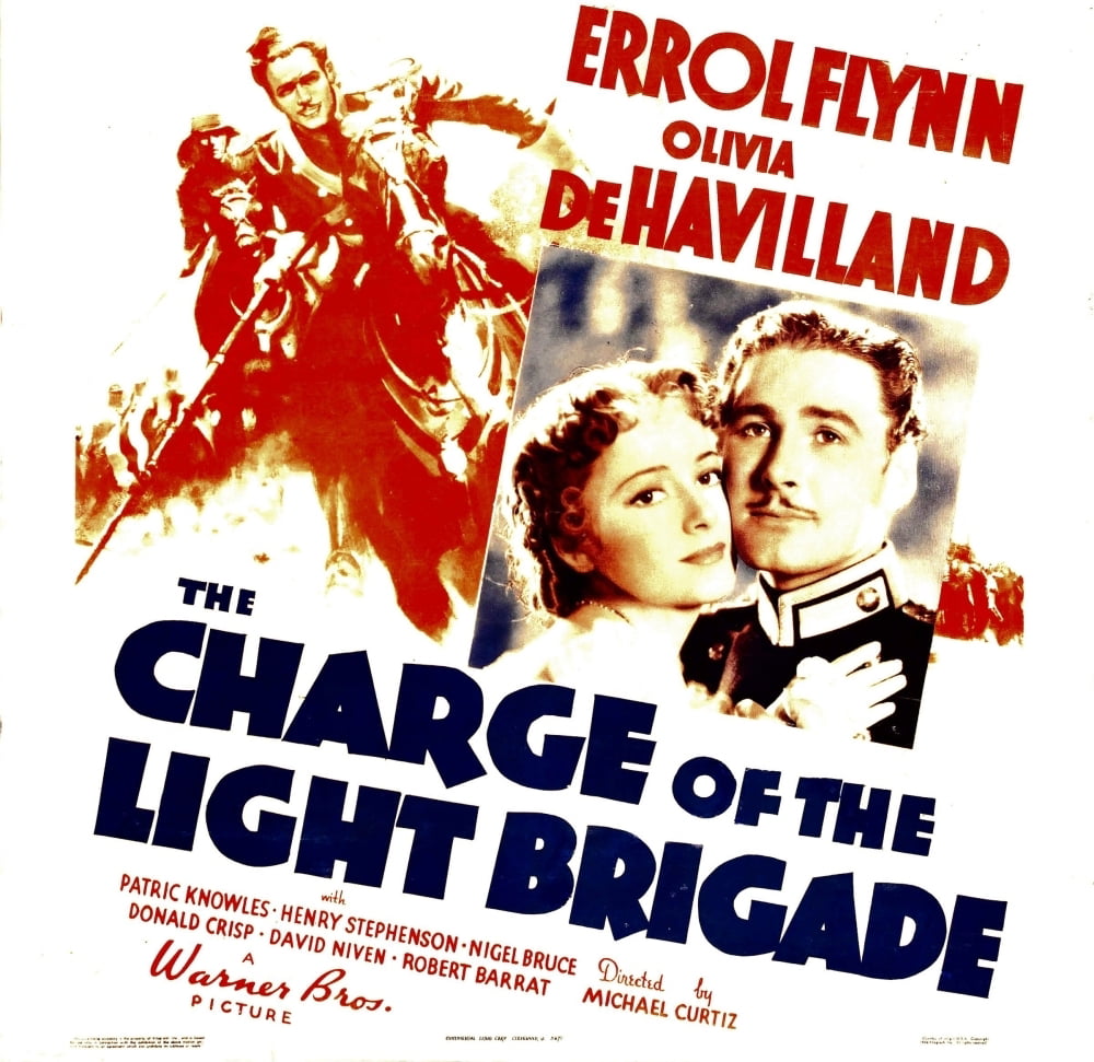 THE CHARGE OF THE LIGHT BRIGADE Movie POSTER 11x14 Errol Flynn Olivia de 