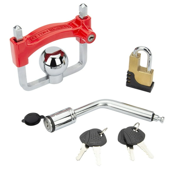 TowSmart Anti-Theft Coupler Lock Kit with 4 Keys, for Boats, Campers, Trailers