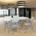 thumbnail image 4 of National Public Seating 30” x 60” Heavy Duty Folding Table, Speckled Grey, 4 of 9