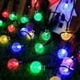 thumbnail image 3 of Linterna de vacaciones impermeable para exteriores, luces led de energía solar para decoración de jardín, cadena de luces de bola de cristal con burbujas, 3 of 5
