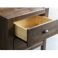 thumbnail image 4 of Grain Wood Furniture Montauk 2-Drawer Nightstand, Rustic Walnut, 4 of 8