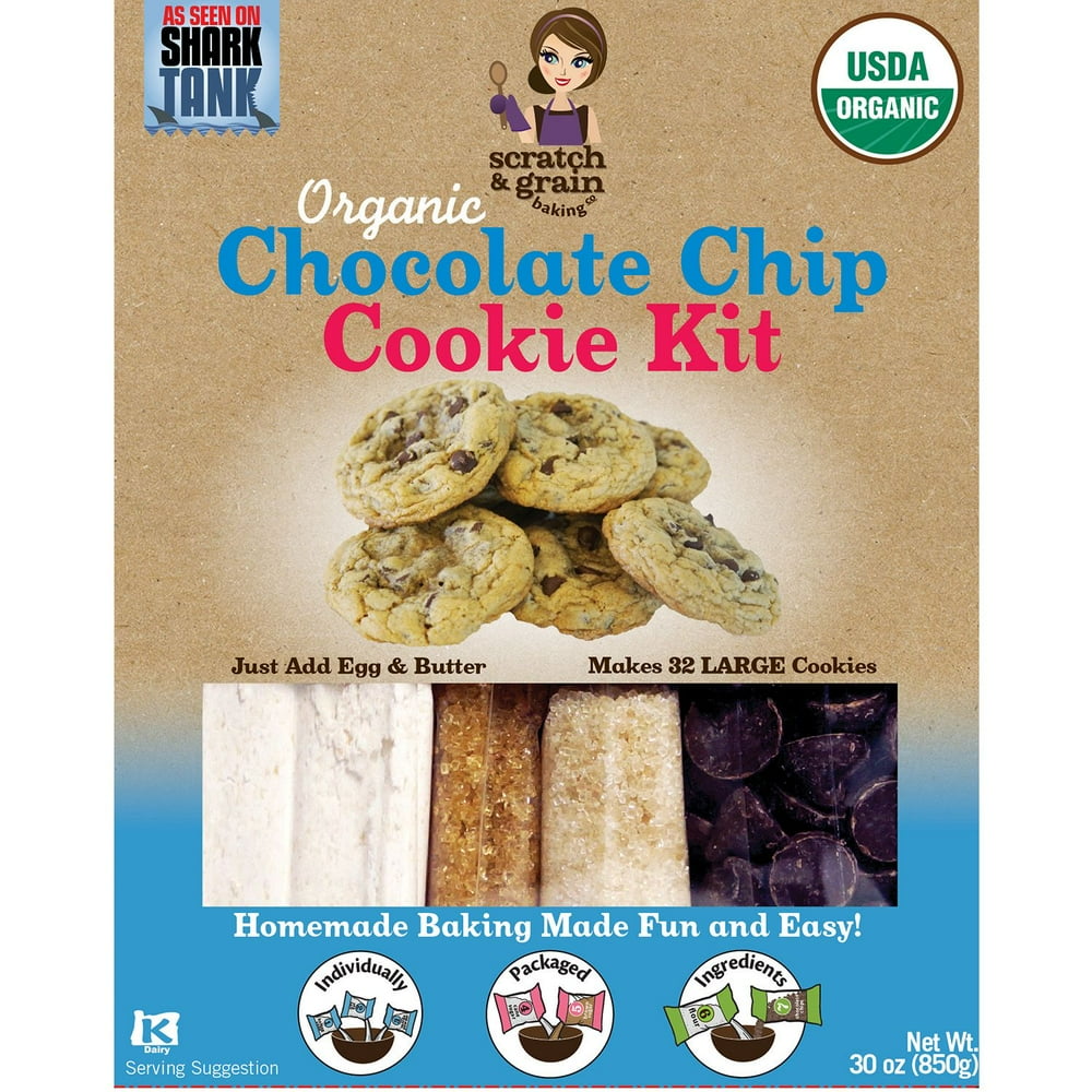 Scratch & Grain Baking Co. Organic Chocolate Chip Cookie Kit (30 oz