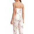 thumbnail image 4 of SUNSIOM Women's Fall Loungewear Set, Lace Patchwork Cami Tops + Pants + Robe 3 Pieces Sleepwear, 4 of 9