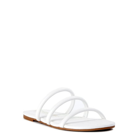 

Melrose Ave Women s Faux Leather Three Strap Sandals