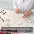 thumbnail image 6 of 120Pack Slide on End Clasps, 40mm Tube Ball Bead Slider Crimp Ends, Light Golden, 6 of 6