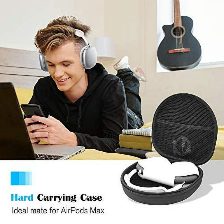 ProCase Hard Case for New AirPods Max, Travel Carrying Headphone Case with Silicone Earpad Cover & Mesh Pocket, AirPods Max Protective Portable