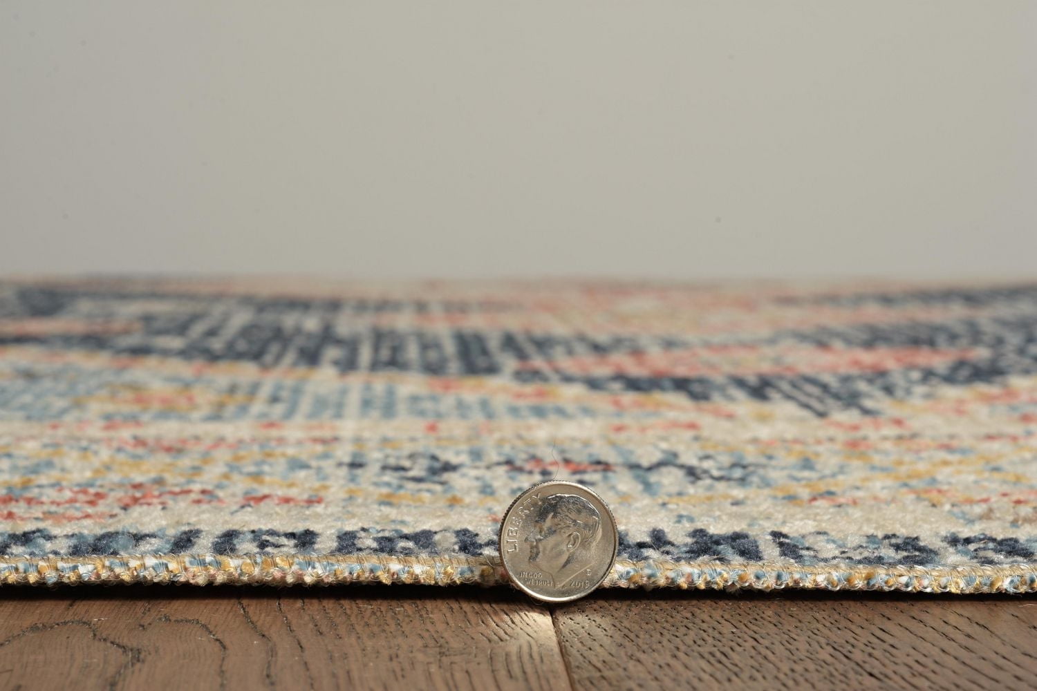 Great Zero Harlon Ivory & Blue 5' x 7'6" Area Rug