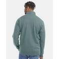thumbnail image 3 of ComfortWash by Hanes GDH425 Garment-Dyed Quarter-Zip Sweatshirt-Cypress Green-2XL, 3 of 5