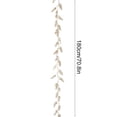 thumbnail image 3 of Christmas Rattan with Glitter Gold Powder Leaves, Champagne White Christmas Tree Decor Holiday Ambiance Ornaments, 71 Inch, 3 of 6