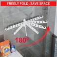 thumbnail image 5 of Laundry Drying Rack Wall Mounted Clothes Drying Rack Clothes Hanger White, 5 of 8