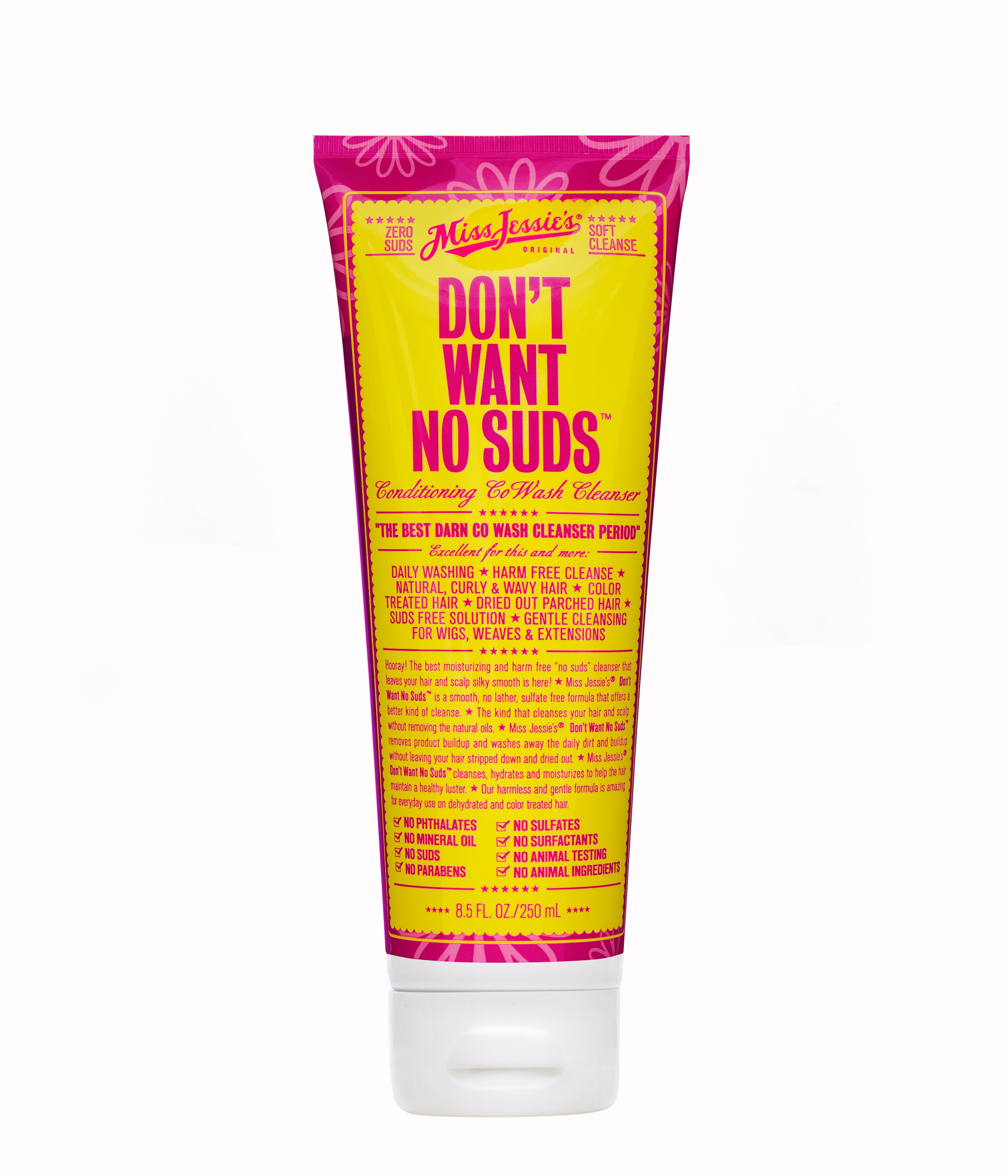 MISS JESSIE'S Don't Want No Suds Moisturizing Color Protection Daily Conditioner & Co-Wash, 8.5 fl oz