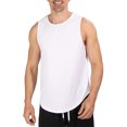 thumbnail image 2 of Rigardu Men'S Fashion Spring And Summer Casual Sleeveless Round Neck Threaded Sports Undershirt Men'S Pullover Bottoming Shirt White + XXL, 2 of 6