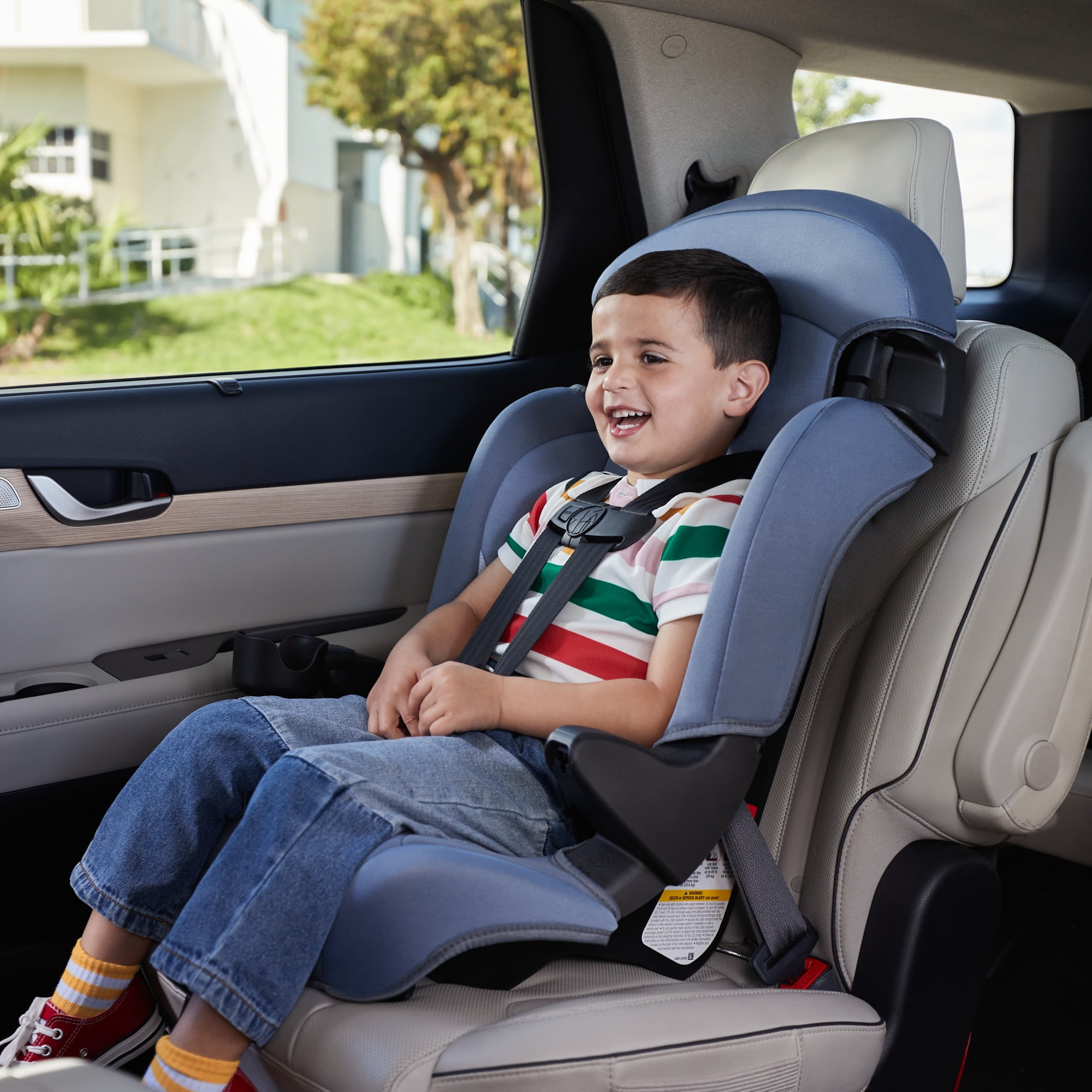 Cosco Kids Finale DX 2-in-1 Booster Car Seat, Organic Waves