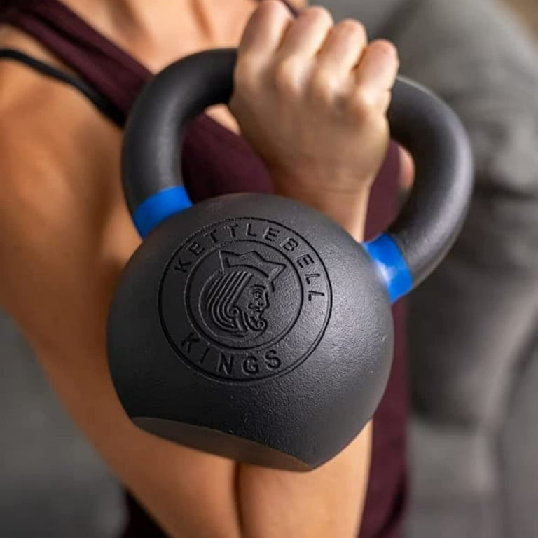 Kettlebell Kings 80 LB Powder Coated Weights with Flat Base