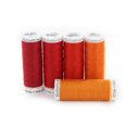 thumbnail image 2 of GÜTERMANN Sew-All polyester fil No. 120 Colour Gradient 5-Pack, orange, 128 m (140 yd), 2 of 3