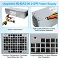 thumbnail image 2 of Lefu 240W Replacement Power Supply for Dell For OptiPlex SFF Models H240AS01, 2 of 9