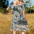 thumbnail image 4 of HDThe Circle of the Lustful by William Blake HIGH DEFINITION Sleeveless Dress dress for woman dress, 4 of 7