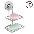 thumbnail image 1 of Jabonera con ventosa al vacío superpotente para suelos individuales/dobles, soporte de esponja fuerte de acero inoxidable para baño y cocina Xemadio 2034914-2, 1 of 9