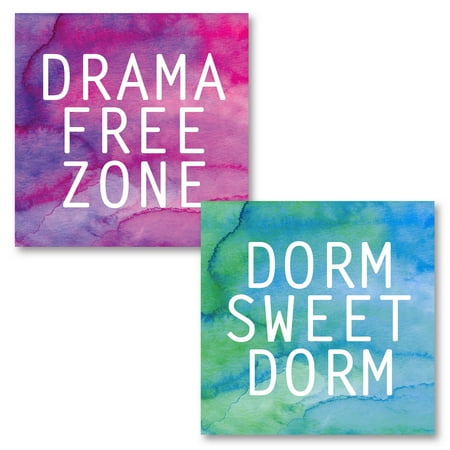 Greek Sweet - Watercolor-Style Pink, Purple, Blue and Green