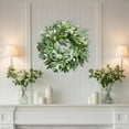 thumbnail image 4 of All Season Front Door Wreath 19.7 Inch - Artificial Eucalyptus & Olive Wreath with Green White Berries, Farmhouse Porch Decor for Year Round Indoor Outdoor Use, 4 of 6