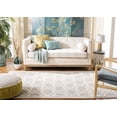 thumbnail image 3 of Safavieh Dhurries Myles Geometric Area Rug, Gray/Ivory, 8' x 8' Square, 3 of 11