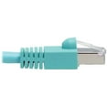 thumbnail image 4 of Tripp Lite Cat6a Ethernet Cable 10G STP Snagless Shielded PoE M/M Aqua 8ft (n262-008-aq), 4 of 4