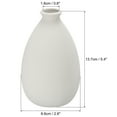 thumbnail image 2 of Unique Bargains Flower Vase, Ceramic Vases Matte Small Floral Vases for Home Decor, White, 2 of 5
