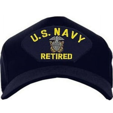U.S. Navy Retired with Officer Crest Ball Cap