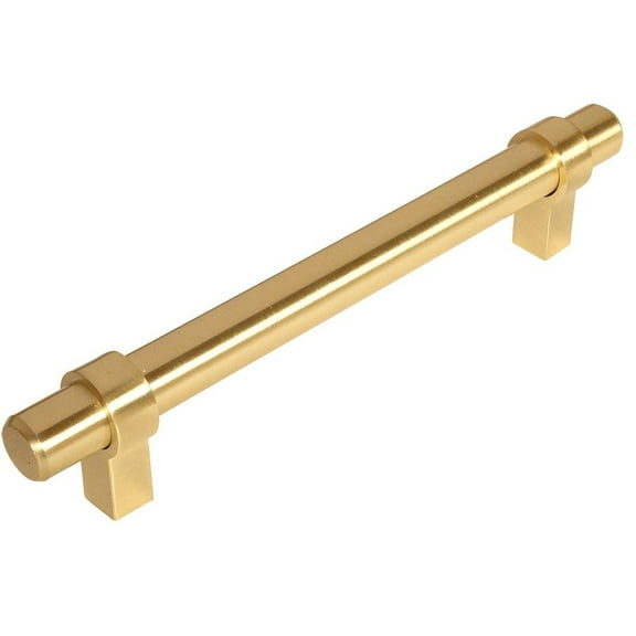 Cosmas 161-160BB Brushed Brass Contemporary Bar Cabinet Handle Pull - 6-5/16" (160mm) Hole Centers