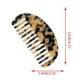 thumbnail image 3 of ✪ Wide Tooth Hair Comb Marble Leopard Acetate Anti-Static Detangling Hairbrush, 3 of 17